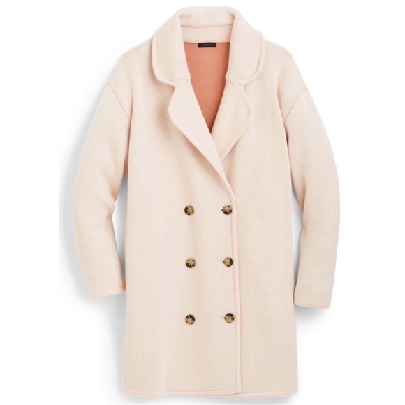 J.Crew collection double breasted sweater, jacket, coat, oversized Xs small pink - Picture 3 of 14